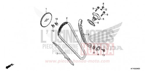 CHAINE A CAMES/TENDEUR CBR125RF de 2015